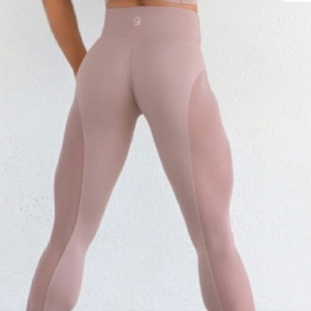 Bombshell Sportswear Nude Mesh Panel S